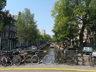 Fototapeta premium Amsterdam - Altstadt und Sehenswürdigkeiten