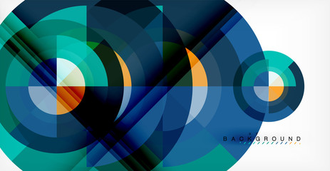 Obraz premium Vector circle abstract background