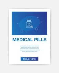 MEDICAL PILLS ICON INFOGRAPHIC