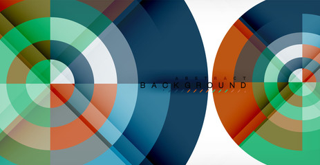 Vector circle abstract background