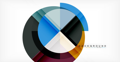 Obraz premium Vector circle abstract background