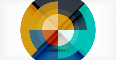 Obraz premium Wektorowy okręgu abstrakta tło