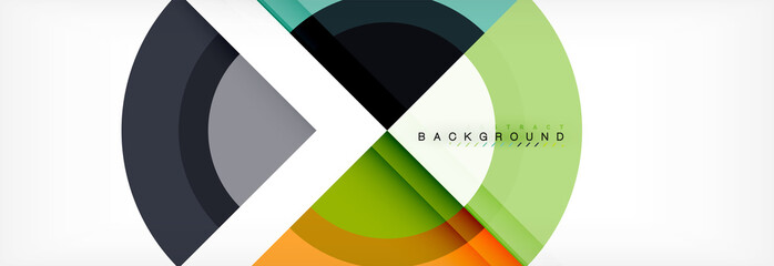 Obraz premium Vector circular geometric abstract background