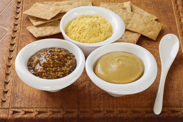 Wholegrain Dijon and English Mustard