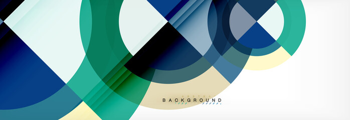 Fototapeta premium Vector circular geometric abstract background