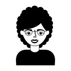 portrait elderly woman grandmother with glasses