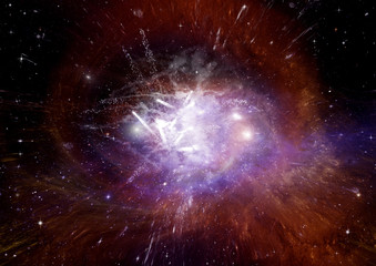 galaxy in a free space