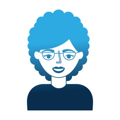 portrait elderly woman grandmother with glasses