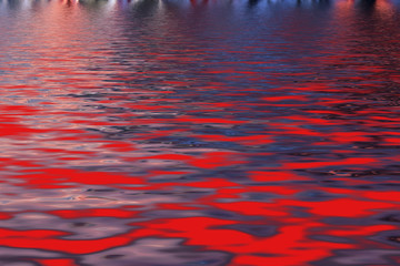 Bright abstract background, imitation of hot magmatic lake with molten lava effect