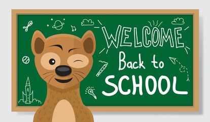 Welcome Back to School Illustration for Kids