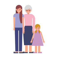 grandmother with daughter and granddaughter