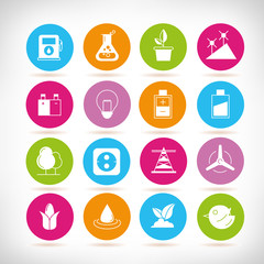 energy icons, clean energy icons
