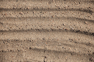 Sand texture. Sandy beach for background. Top view