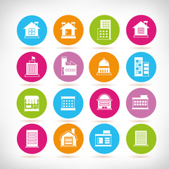 building icons set