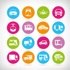vehicle and transportation icons