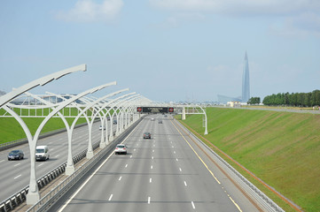 heavy traffic on the North-Western high - speed diameter