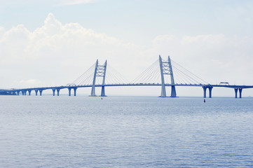 cable-stayed bridge in St. Petersburg