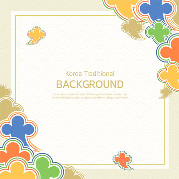Korean tradition pattern background.
