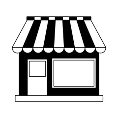 Store shop building vector illustration graphic design