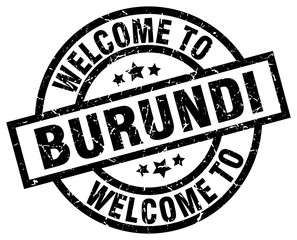 welcome to Burundi black stamp