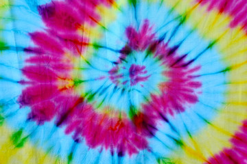 colorful draped tie dyed fabric textile pattern background