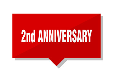 2nd anniversary red tag