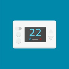 Digital thermostat vector illustration