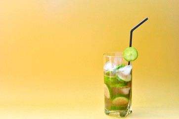 refreshing drink cucumber