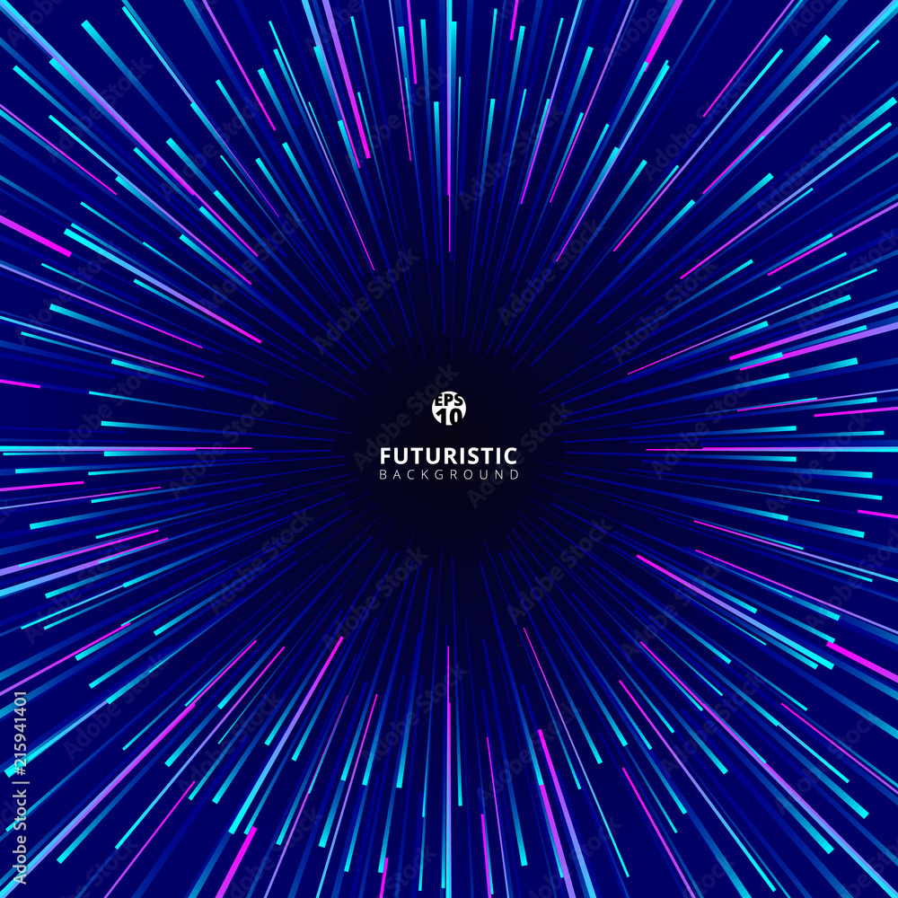 Poster abstract futuristic technology geometric circular geometric centric motion pattern.