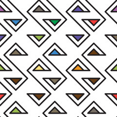 Abstract geometric seamless fashion design