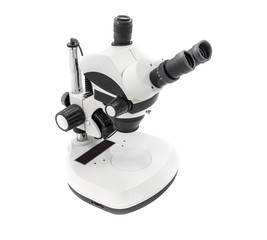 Fototapeta na wymiar microscope isolated on white background