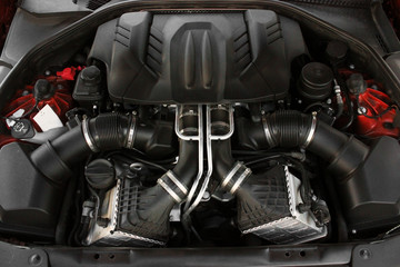 The engine of the car