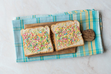 Austrian Fairy Bread with Sprinkles and Butter