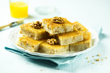 Orange and walnut cake