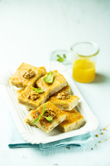 Orange and walnut cake