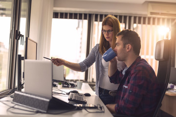 Software developers working