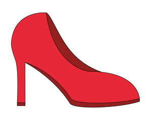 red high heeled shoe accessory