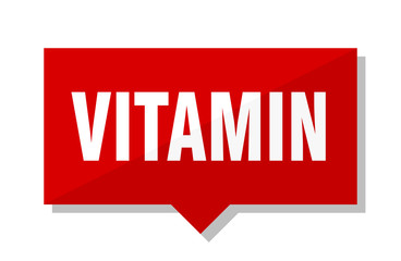 Fototapeta premium vitamin red tag