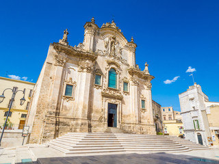 Fototapeta premium Church of San Francesco d'Assisi, in Matera, historic center