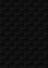 Black Ceramic Tiles Seamless Texture. Abstract Vector Background