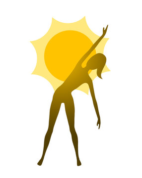 yoga woman icon