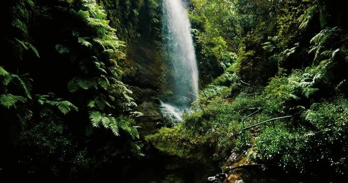 De Los Tilos Waterfall, LaPalma, Canaries - graded Version