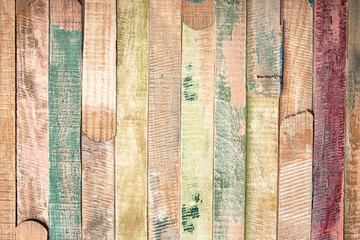 vintage and color background of wooden bars