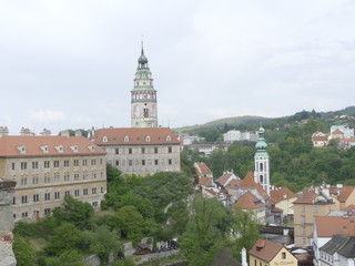 Fototapeta premium View of the streets of the city. A view of the historic buildings of the city.