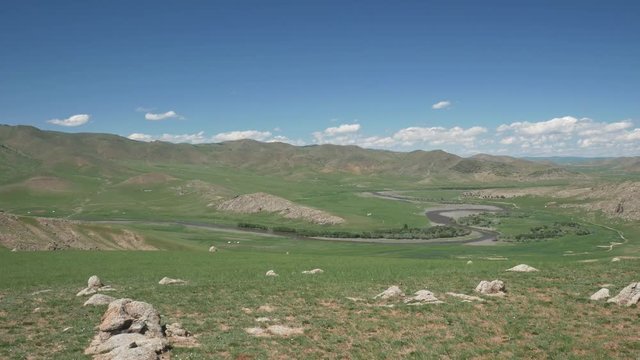 Orkhon river Mongolia.