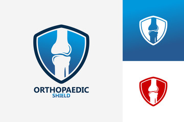 Orthopedic Shield Logo Template Design Vector, Emblem, Design Concept, Creative Symbol, Icon
