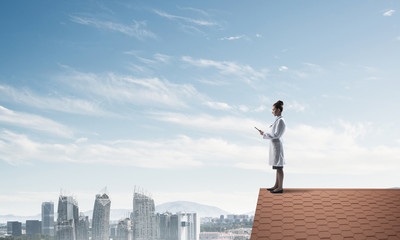 Woman doctor is ready to help the whole city