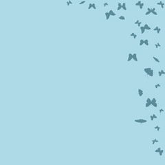 beautiful background with a silhouette of butterflies, postcard