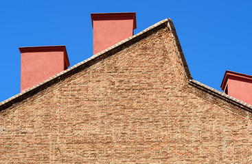old building of Madrid,roof detail