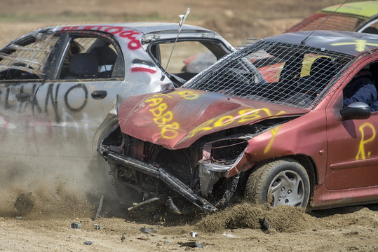 Italian Demolition Derby in Villareggia